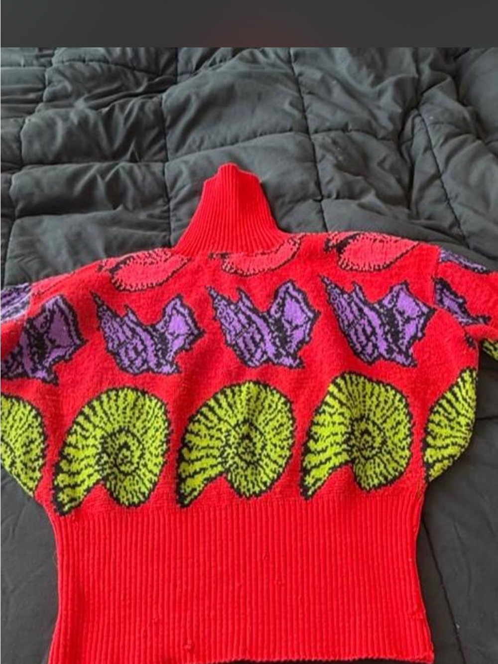 Super Rare Vintage Betsey Johnson Punk Nautilus Sweater - Picture 2 of 5